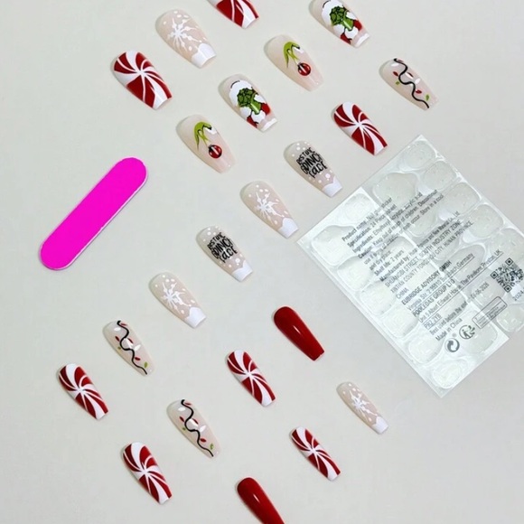 Christmas Grinch Press On Nails - Picture 7 of 9